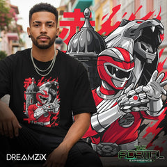 Red Power Ranger Lion of Ponce Tshirt
