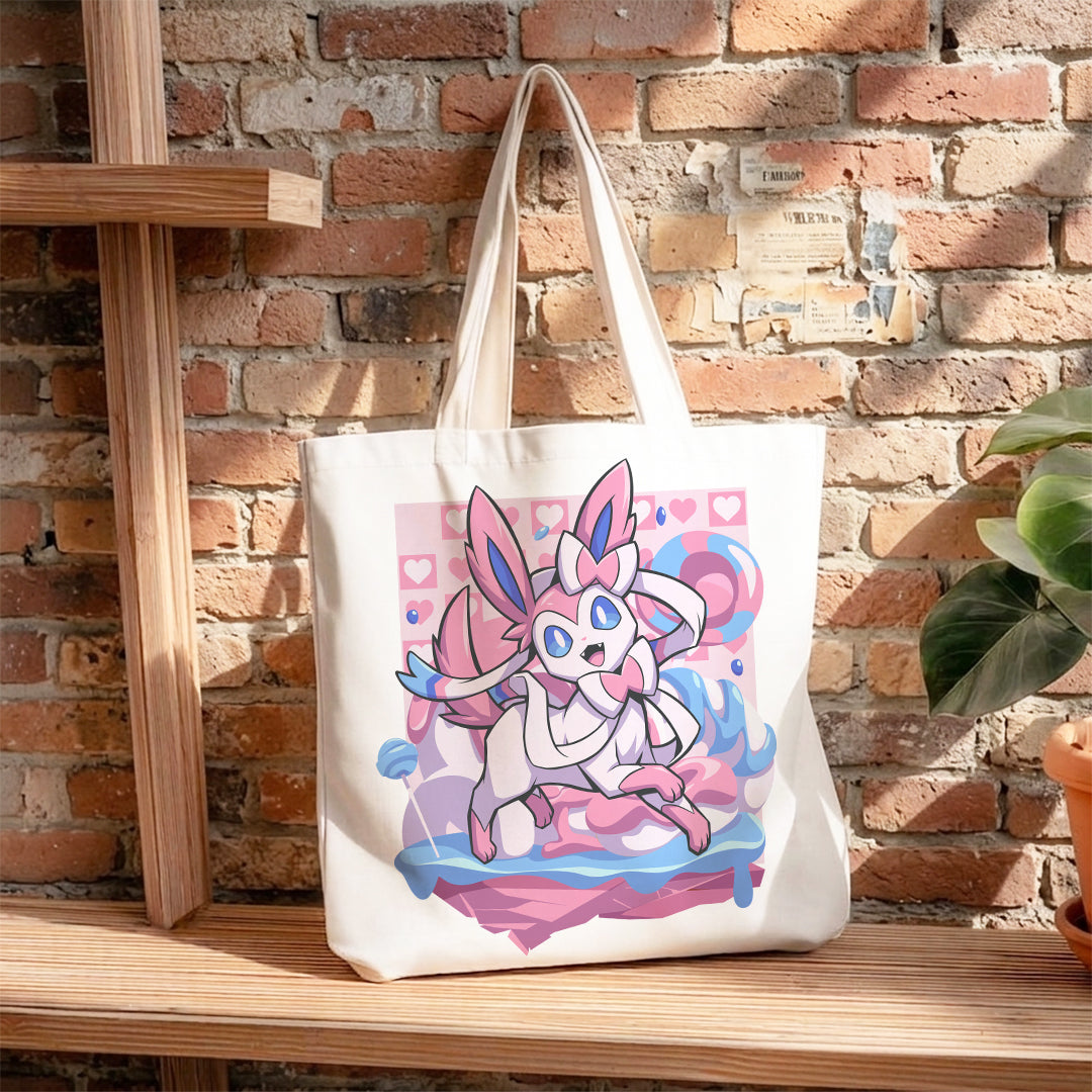 Pastel Ribbon Fox - Tote Bag