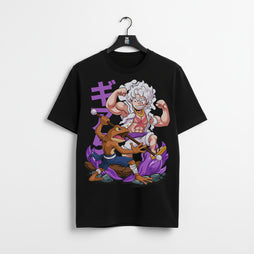 Luffy Gear 5 vs Coquí Boricua – One Piece Crossover Edition T-Shirt