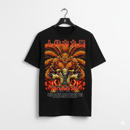 Camiseta de Naruto Modo Kurama de Nueve Colas